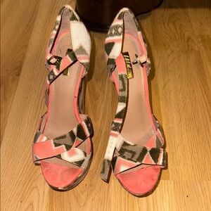 Stylish Pink and Brown Women's Sandals